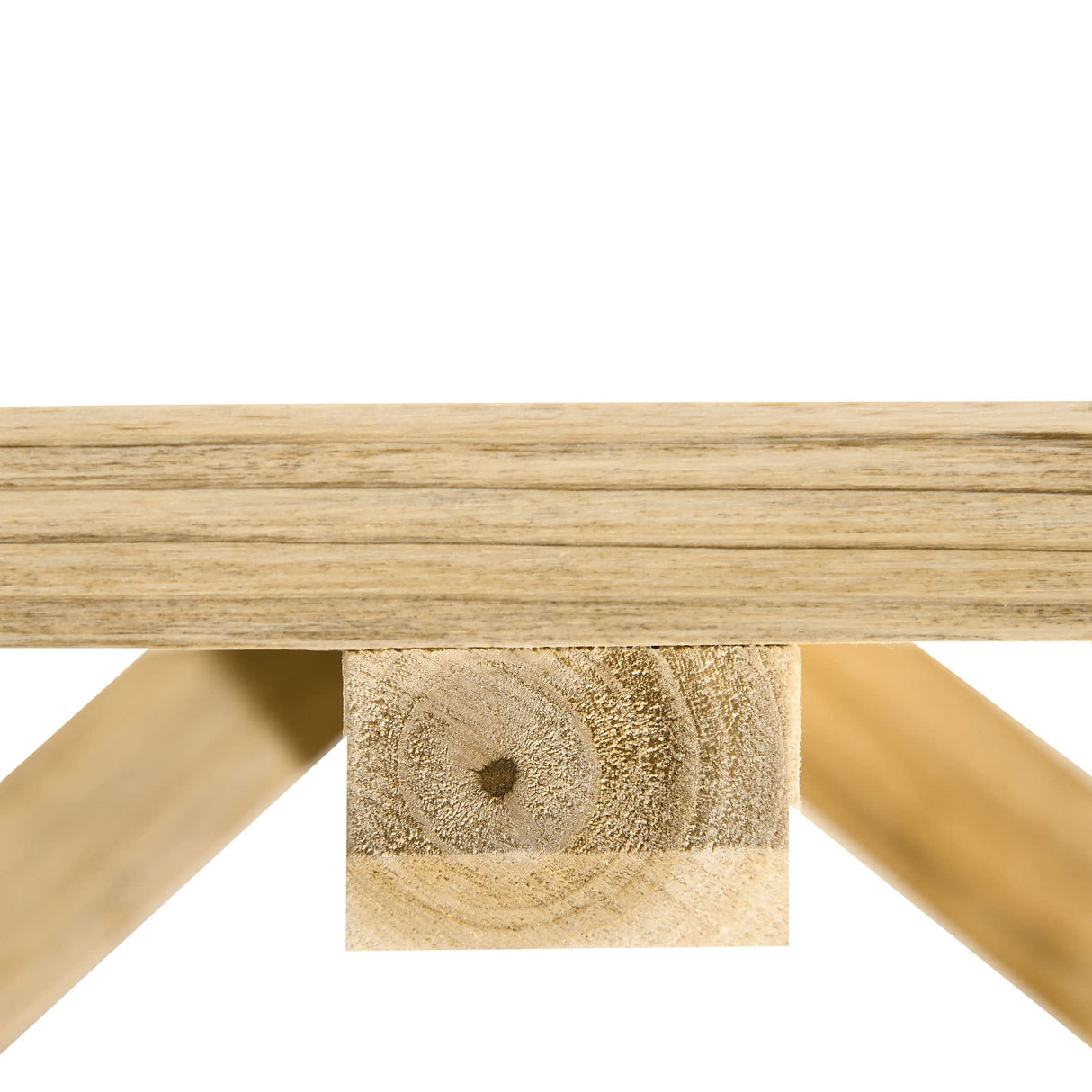 Outsunny 2-Person Wooden Garden Bench, Outdoor Wagon Wheel Porch Bench for Backyard Garden, Support 550 LBS, Rustic Country Style Patio Furniture, Natural Wood Outsunny