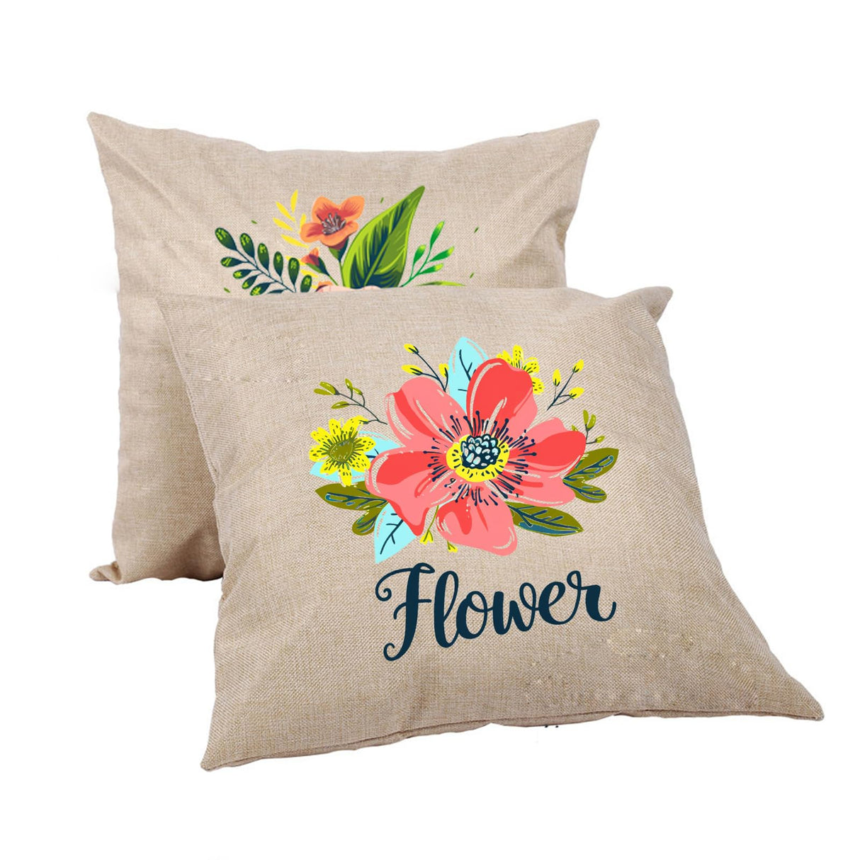 H-E Linen 3D Sublimation Blank Pillow Case DTF Fashion Cushion Pillowcase Cover for Heat Press Printing and DTF Printing Throw Pillow Covers (10pcs/Pack) H-E