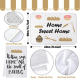 Ziliny 8 Pcs Heat Transfer Blank Sublimation Oven Mitts Set Include 2 Oven Gloves 2 Sublimation Hot Pads Pot Holders 2 Sublimation Blank Door Mat Blank Doormat 2 Sublimation Towels for Kitchen Ziliny