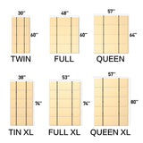 Yarfyk Folding Bed Support, Queen Size Board, 60" x 48" Yarfyk