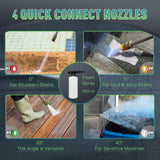 Electric Pressure Washer 5000PSI-Max 3.6GPM Power Washer Touch Screen Adjustable Pressure,4 Nozzles and 500ml Foam Cannon Power Washer Cleaning for Patio Yellow Le Hao Tool