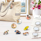 Sublimation Blank Pins DIY Button Badge, Sublimation Silver Blank Base Pins Aluminum Sheet with Butterfly Pin Backs for DIY Craft Jewelry Making Lapel Supplies (Round,Silver,30pcs) Col-Pary