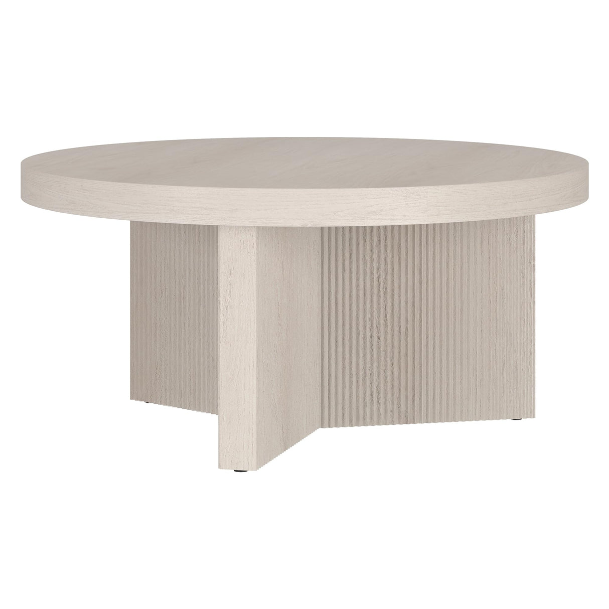 Henn&Hart Holm Coffee Table, 32" Wide, White Henn&Hart