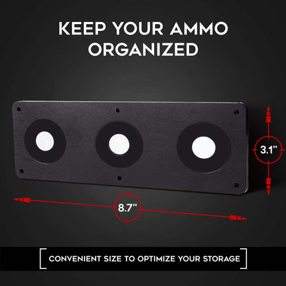 Keeper MG Magnetic Ammunition Holder for Gun Magazines and Clips, Organize Mount in Your Gun Safe, Locker Cabinet, Vault, Ultimate Ammo Storage Accessories for Handgun, Oistol and Rifle Mags, Black