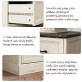 Farmhouse 9 Drawer Dresser for Bedroom, 55 Inch Wide Modern White Dresser TV Stand with Large Drawers & Bar Handles, Rustic Wood Chest of Drawers for Bedroom, Living Room, Hallway, Entryway. CARPETNAL