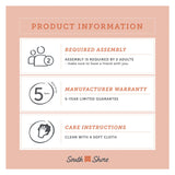 South Shore Vito Collection 5-Drawer Dresser, Chocolate with Matte Nickel Handles South Shore