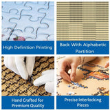 Becapeo Wooden Jigsaw Puzzles for Adults - Custom Name and Number on (New York 2) Baseball Player Art Photo - 300 500 1000PCS Puzzles Game Home Wall Decor Becapeo