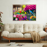 500 Piece Jigsaw Puzzle for Adults -Flowers & Birds Jigsaw Puzzles 500 Pieces Puzzles for Adults-Finished Size 19.3" x 13.7" HUADADA