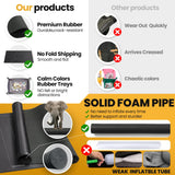 Odyssolve Jigsaw Puzzle Mat Roll Up 1500 Pieces Saver Pad 46" x 26" with 3 Sorting Trays & Travel Storage Bag Portable Non-Slip Rubber Bottom Odyssolve