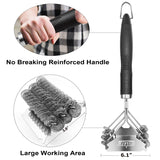 GRILLART Grill Brush and Scraper Bristle Free - Safe BBQ Brush for Grill -Stainless Grill Grate Cleaner - Safe Grill Accessories for Porcelain/Weber Gas/Charcoal Grill - Gifts for Grill Wizard/Men/Dad Weetiee