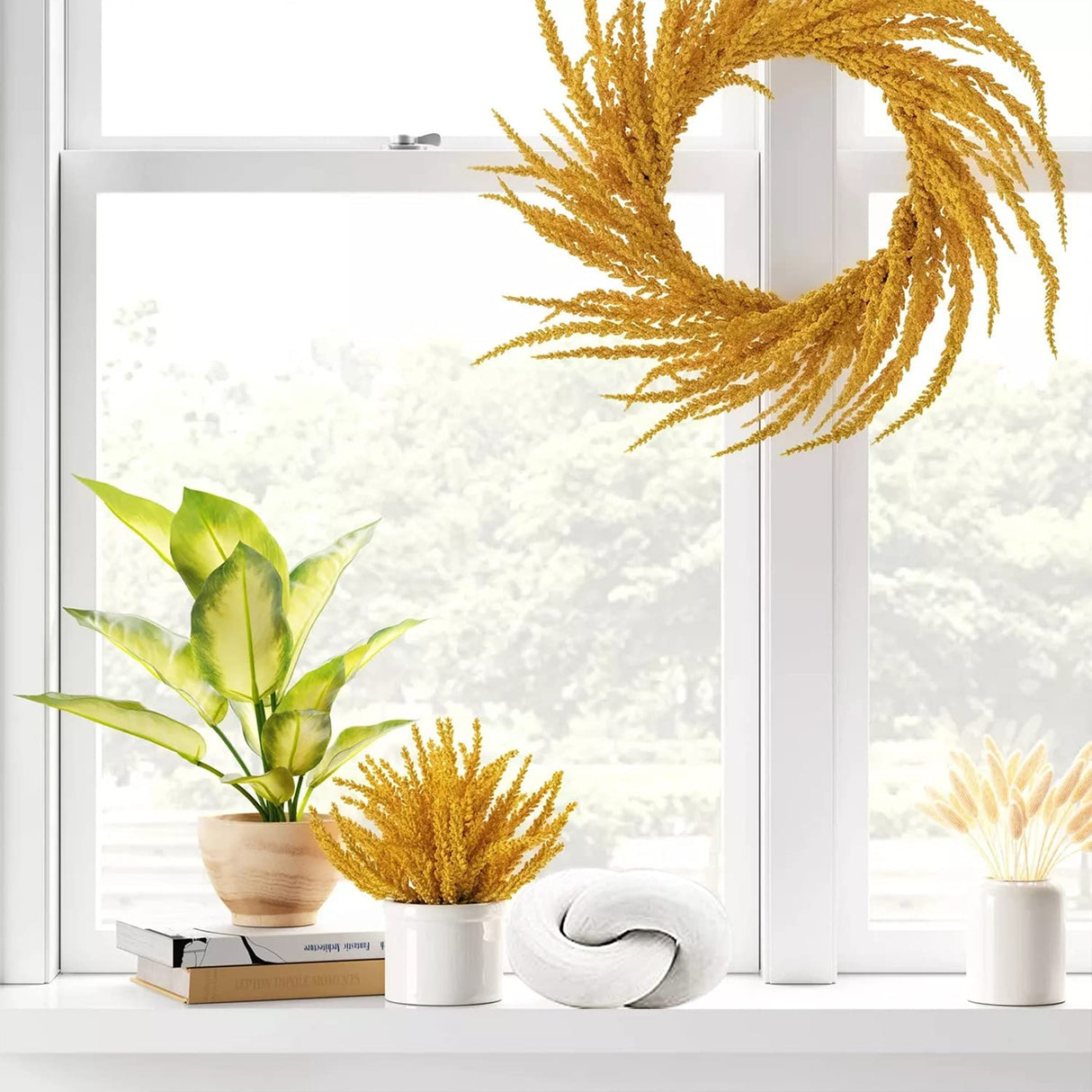 fghuim Decorative Wood Chain Home Decor Wood Knot Desk Shelf Decorations for Living Room Coffee Table Decor fghuim