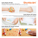 Shuttle Art Dot Markers, 10 Colors Washable Markers for Toddlers,Bingo Daubers Supplies Kids Preschool Children, Non Toxic Water-Based Shuttle Art