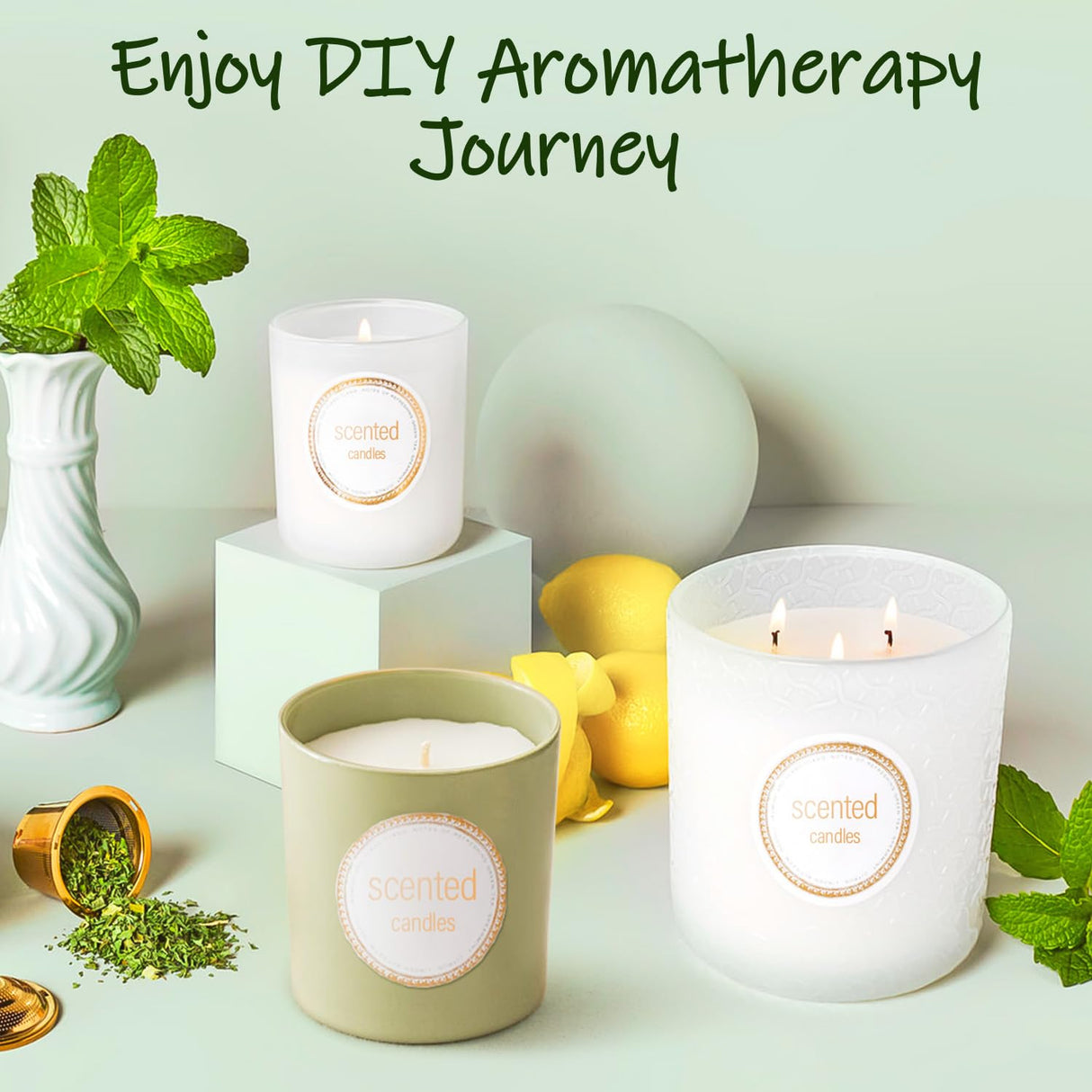 UNOTENA Soy Wax Flakes for Candle Making, Natural Candle Wax, Farm-Sourced, No Additives, Safe and Pure, 10LB UNOTENA