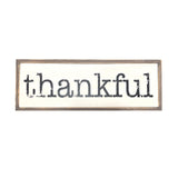 PARISLOFT Thankful Solid Pine Wood Block Signs for Home Decor, Farmhouse Style Wood Decor PARISLOFT