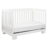 Babyletto Modo 3-in-1 Convertible Crib with Toddler Bed Conversion Kit in White, Greenguard Gold Certified babyletto