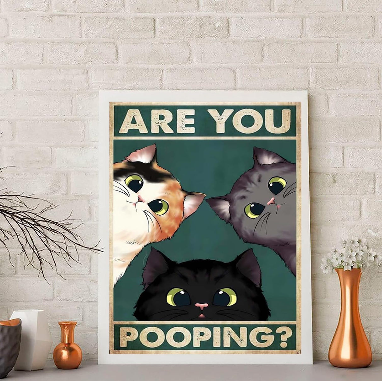 Piegricdiat Diamond Painting Kits, Funny Cat Dog Diamond Art Kits for Adults Cross Stitch Full Drill Shiny Diamond Embroidery Pictures Arts Craft for Home Wall Decor Gift 12X16in/30x40cm (Three Cats) GKOKG