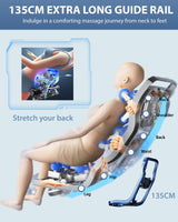 MeitFith 4D Massage Chair: Full Body Zero Gravity Massage Chair Full Body SL Track Chair Massage Black MeitFith