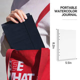 Lightwish Watercolor Sketchbook,100% Cotton Acid Free Watercolor Journal,300gsm/140lb Hot Press Watercolor Paper for Artists,Adults,Students,20 Sheets,9.25 * 6.3 Inches LIGHTWISH