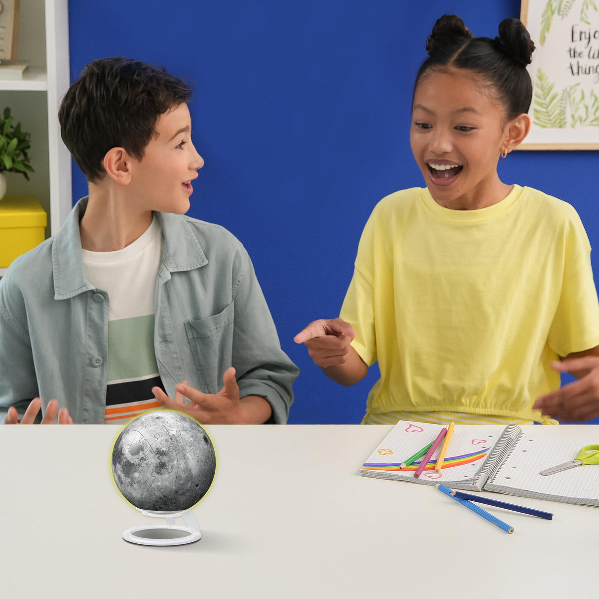 Ravensburger Glow-in-The-Dark Moon 72 Piece 3D Jigsaw Puzzle for Adults and Kids - 11586 - Great Gift for Any Birthday, Holiday, or Special Occasion Ravensburger