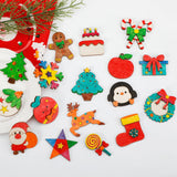 Worgree Christmas Crafts for Kids, 36pcs DIY Wooden Magnets Art Craft Supplies Painting Kit for Boys Girls Ages 4-8 8-12 Xmas Stocking Stuffers Toys Party Favors Gifts Goodie Bag Fillers Holiday Decor Worgree