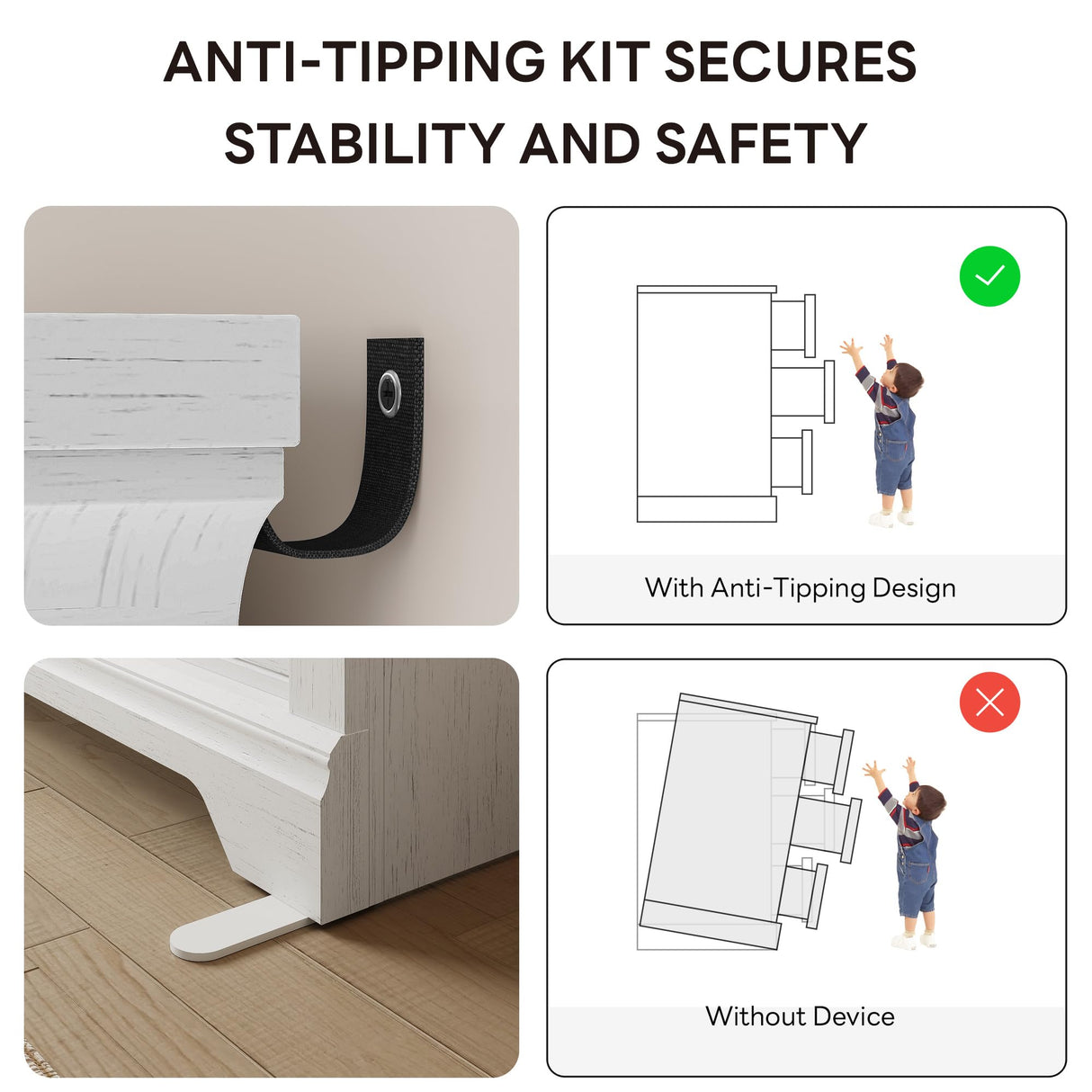 LIKIMIO Farmhouse Dresser for Bedroom with 9 Drawers, 58" Wide Wood Chest of Drawers with Roman Column, Dresser TV Stand for 65", Closet Storage Dressers Organizer for Bedroom, Living Room, Hallway LIKIMIO