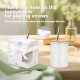 12 Cup Wraps for Glass Cups with Ribbon,Sublimation Glass Gift Boxes,Glass Cup Boxes,Gift Wrap Boxes for 12oz 16oz Cup,Glass Gift Box for Birthday Presents,showcasing,displaying GOGOBAY