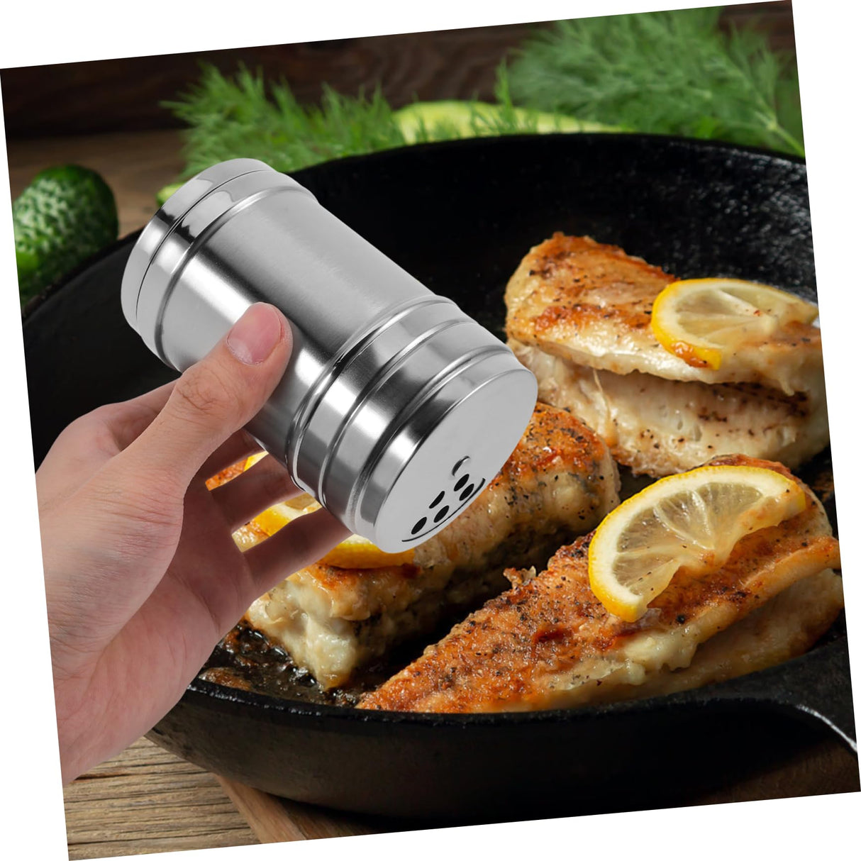 Unomor 1 Set Pancake Basting Tool Oil Mop Seasoning Jar Cooking Oil Applicator Oil Wiper for Pancake Wear-resistant Oil Spread Applicator Restaurant Oil Spread Stainless Steel Unomor