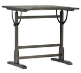 Studio Designs Vintage Drawing/Drafting Table with Pencil Ledge - 36" W x 24" D - Distressed Black - Adjustable Tilting Top SD STUDIO DESIGNS