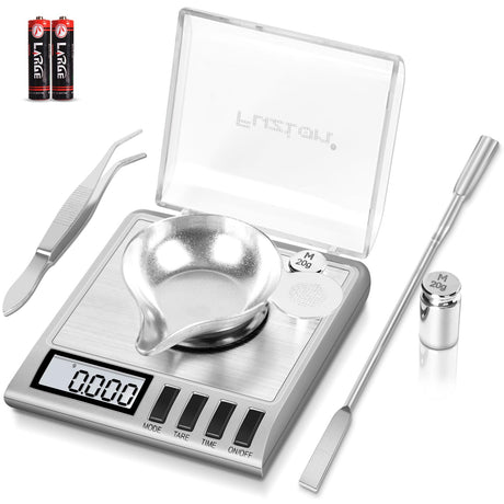 Fuzion Milligram Scale, 50g/0.001g Digital Milligram Scale with Calibration Weights, Jewelry and Gem Scale, Mg Scale for Powder, Reloading, Includes Scoop, Powder Pan and Tweezers Fuzion