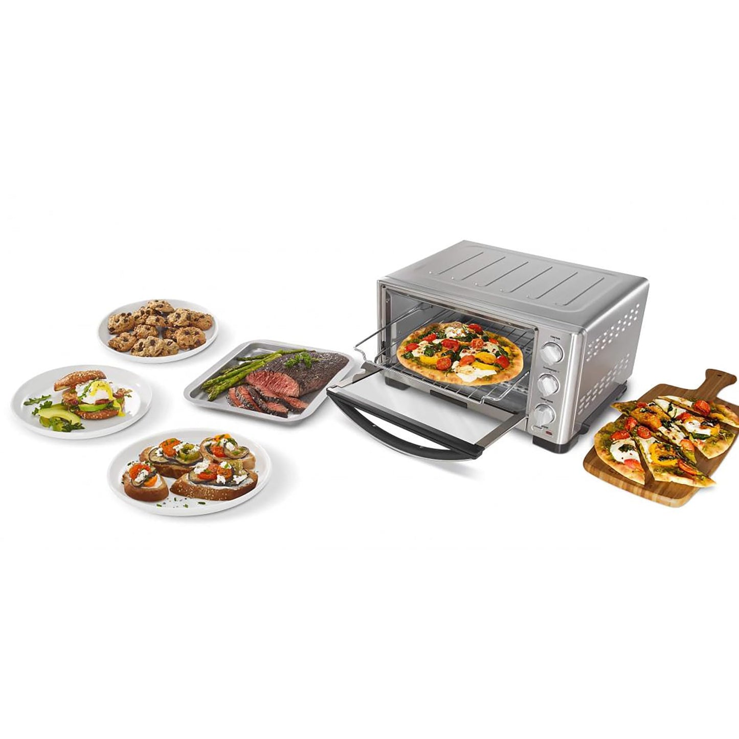 Cuisinart TOB-1010 Toaster Oven Broiler, 11.875" x 15.75" x 9", Stainless Steel