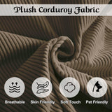 6-in-1 DIY Modular Cloud Sectional Couch, L Shaped Memory Foam Boneless Couch for Living Room, Oversized Corduroy Sofa Bed, Upholstered Deep Seat Sectional Sofa, No Assembly Required (Brown) SCZMWJ