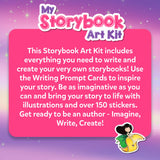 Skillmatics Storybook Art Kit - Create Fairytale Stories, DIY Craft & Writing Kit with 300+ Stickers, Scrapbooking & Journal Activity, Gifts for Kids Ages 5, 6, 7, 8, 9, 10 Skillmatics