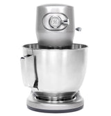 GE Tilt-Head Electric Stand Mixer | 7-Speed, 350-Watt Motor | Includes 5.3-Quart Bowl, Flat Beater, Dough Hook, Wire Whisk & Pouring Shield | Countertop Kitchen Essentials | Granite Gray GE
