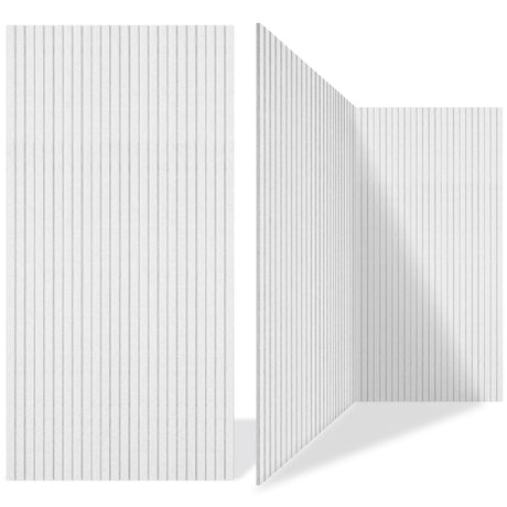 10 Pack Acoustic Panels,47.2x23.6x0.4 inch Acoustical Wall Panels,Large Soundproof Panels,Self-Adhesive Sound proof panels for walls,Acoustic Treatment for Recording Studio&Office Vertical,White EVENRISING