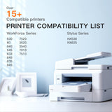 E-Z Ink Remanufactured Ink Cartridges Replacement for Epson 127 T127 to use with NX530 625 WF-3520 WF-3530 WF-3540 WF-7010 WF-7510 7520 545 645 (4 Large Black, 2 Cyan, 2 Magenta, 2 Yellow) 10Pack E-Z Ink