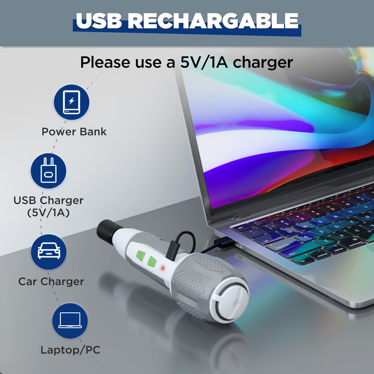 WORKPRO Electric Cordless Screwdriver Set - 4V USB Rechargeable Lithium-ion Battery Screwdriver Kit with LED Light - Small Screwdriver with 7pcs Bits for Home, Office, Apartment - White WORKPRO