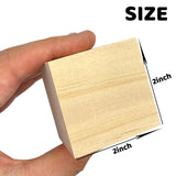 MUXGOA Wood Blocks for Crafts,2 Inch Unfinished Wooden Cubes Natural Wood Blocks for Crafts Making & DIY Projects & Decor(Pack of 9) MUXGOA