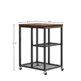 JOIN IRON Printer Stand with Storage Shelf for Home Office Storage, Printer Table with Wheels,CPU Rack, Mobile Computer Trolley, Office cart,Utility Carts,Office Lateral File Cabinets JOIN IRON