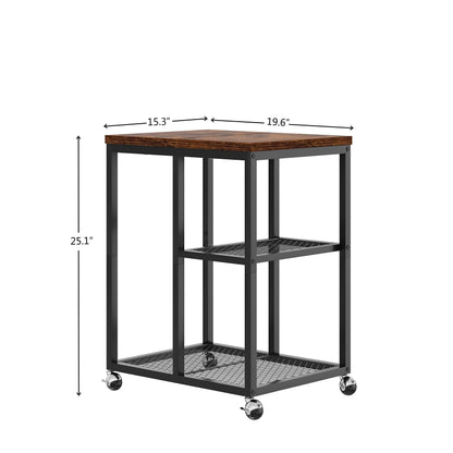 JOIN IRON Printer Stand with Storage Shelf for Home Office Storage, Printer Table with Wheels,CPU Rack, Mobile Computer Trolley, Office cart,Utility Carts,Office Lateral File Cabinets