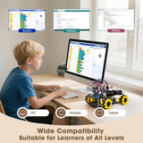 ACEBOTT Robot Kit, Robotics for Kids Ages 8-12, STEM Toys for Boys with Remote & App Control, Arduino & Scratch Compatible, Science Kits for Kids Age 8-12, Gift for Boys & Girls(Yellow) ACEBOTT