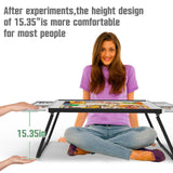 Puzzle Table 1500pcs,Jigsaw Puzzle Table Metal,Puzzle Table with Drawers,Puzzle Board with Legs,Grey and Black Color,Puzzle Tables for Adults with Drawers,Jigsaw Puzzle Board with Drawers Doerpuz