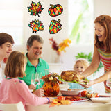 Tinlade 24 Pack Fall DIY Suncatcher Paper Crafts Stained Glass Effect Paper Suncatchers, 600 Tissue Papers, Window Art Arts and Crafts for Thanksgiving Halloween Party Favors Tinlade