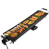 AEWHALE Electric Nonstick Extra Larger Griddle Grill-35" Teppanyaki Grill BBQ with Adjustable Temperature &Insulated Handles for Indoor/Outdoor AEWHALE