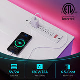 Bestier High Gloss TV Stand for 70 inch TV with Power Outlets, LED Entertainment Center for PS5, Gaming TV Consoles with Glass Shelves for Living Room, 63'' Inch, Bright White Bestier