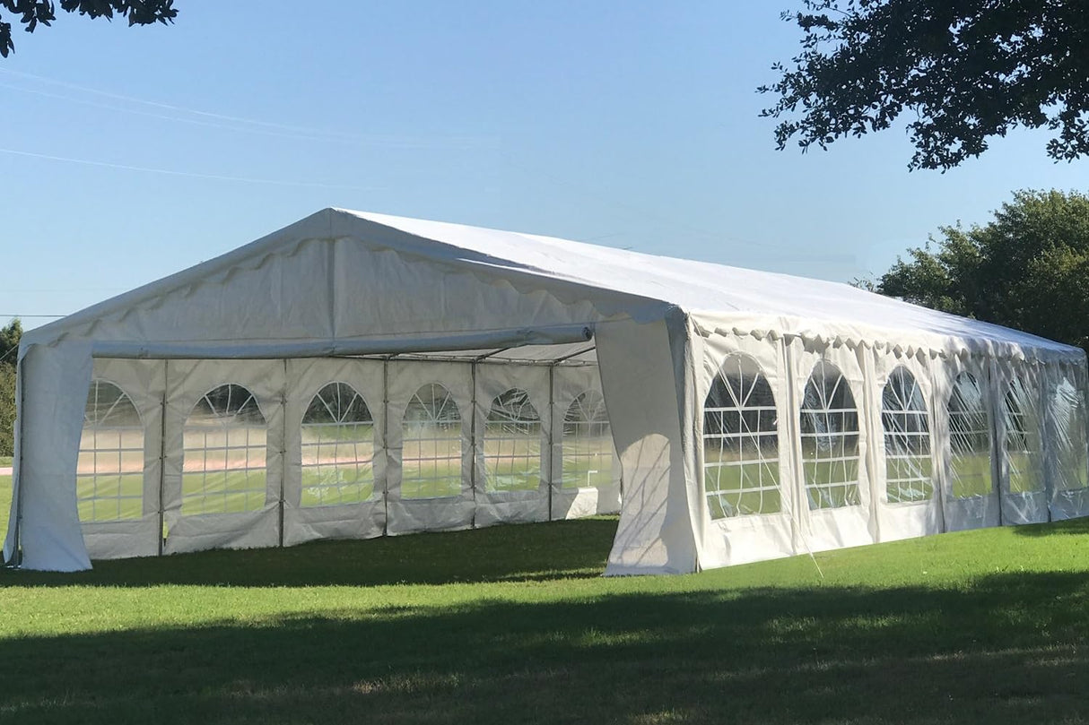Delta 40'x20' Budget PE Tents for Parties, Outdoor Canopy Carpas para Fiestas, Wedding Party Event Shelter with Waterproof Top & Removable Sidewalls for Patio Outdoor Garden Events DELTA
