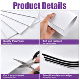 Akamino 40 Pcs 3mm Embroidery Puffy Foam, 6 x 9 Inch EVA Foam Sheets for 3D Embroidery Arts and Crafts, Craft Foam for Cosplay Costume, Hand Sewing, Embroidery Machine, DIY Projects (Black, White) Akamino