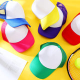 Patelai 24 Pcs Unisex Trucker Hat Bulk Blank Baseball Caps Sublimation Mesh Caps Adjustable Hat DIY(Colorful, Adult Style) Patelai