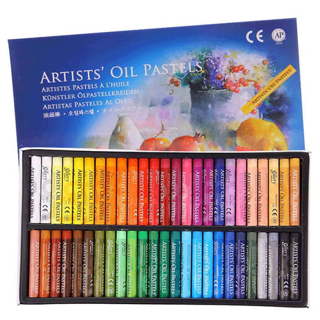 Oil Pastel Set,Professional Painting Soft Drawing Graffiti Art Crayons Washable Round Non Toxic Pastel Sticks for Artist,Kids,Student,Beginner (50 Colors) KUPTOOL