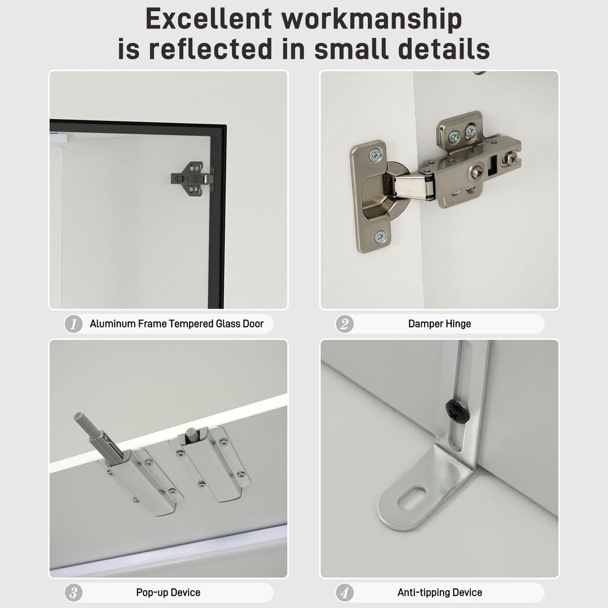 chartustriable 79" Tall Display Cabinet with LED Sensor Light & Pop-up Glass Doors, Modern Bookcase Curio Storage Cabinet for Bedroom, Living Room, Office, White chartustriable
