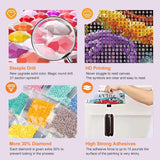 WSLWXSHM Diamond Painting Kits for Adults Sunflower, Round Full Drill Diamond Art Kits, 5D DIY Paint with Diamonds Crafts for Home Wall Decoration Gifts 12×12Inch, Flower WSLWXSHM